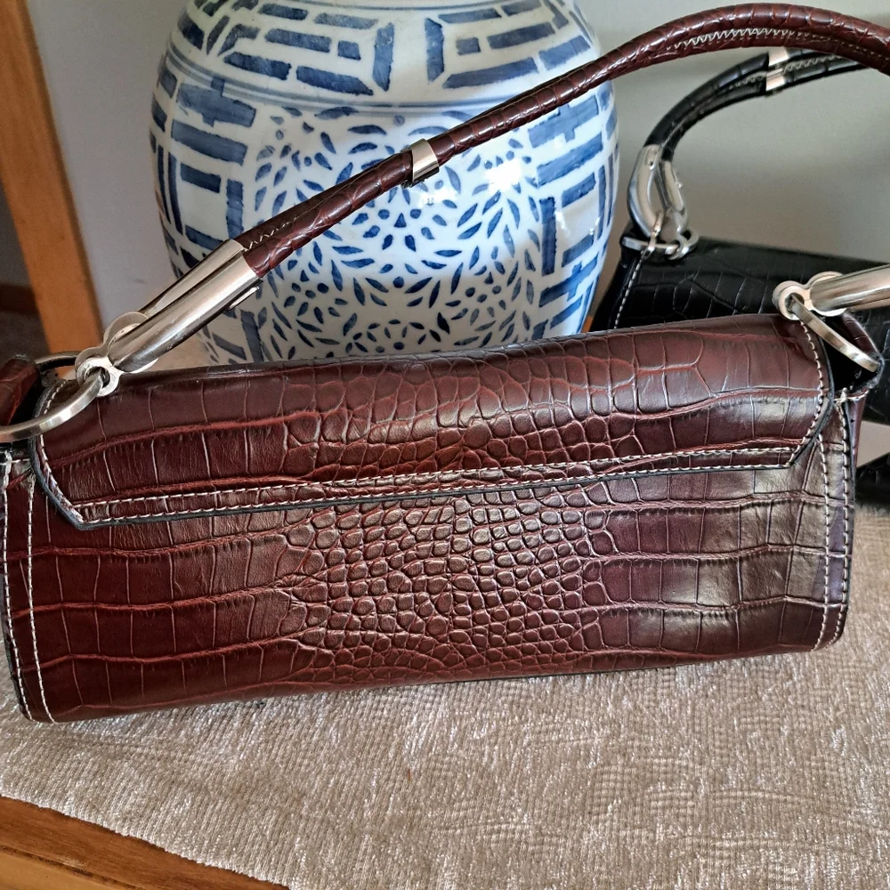 Vintage Y2K Crocodile Print Handbags - Picture 6 of 9